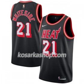 Dres Miami Heat Hassan Whiteside 21 Nike 2017-18 Hardwood Classics Crna Swingman